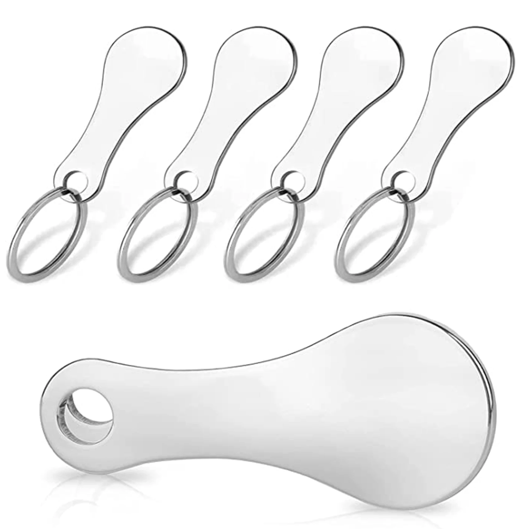 10 Pieces of Stainless Steel Shopping Trolley Remover-Shopping Trolley Token As Key Ring-Can Be Detached Directly
10 Pieces of Stainless Steel Shopping Trolley Remover-Shopping Trolley Token As Key Ring-Can Be Detached Directly