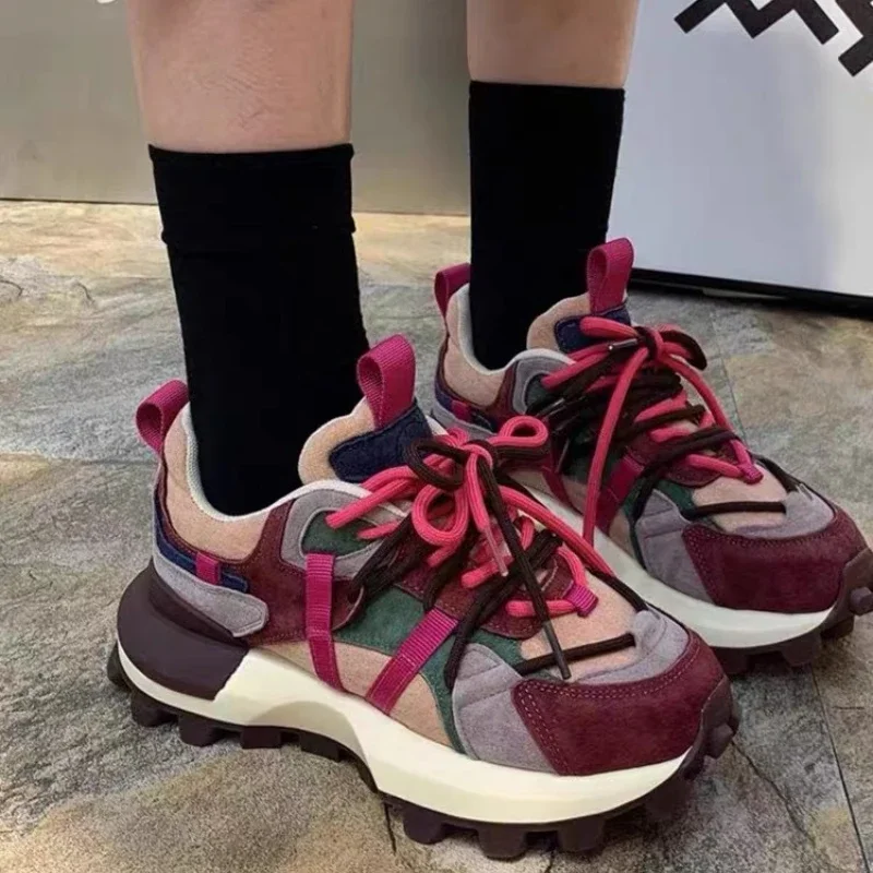 Mixed Colors Lace Up Women's Vulcanize Shoes Ladies Shoes on Sale 2023 High Quality Autumn Round Head Platform Sneakers Zapatos
Mixed Colors Lace Up Women's Vulcanize Shoes Ladies Shoes on Sale 2023 High Quality Autumn Round Head Platform Sneakers Zapatos