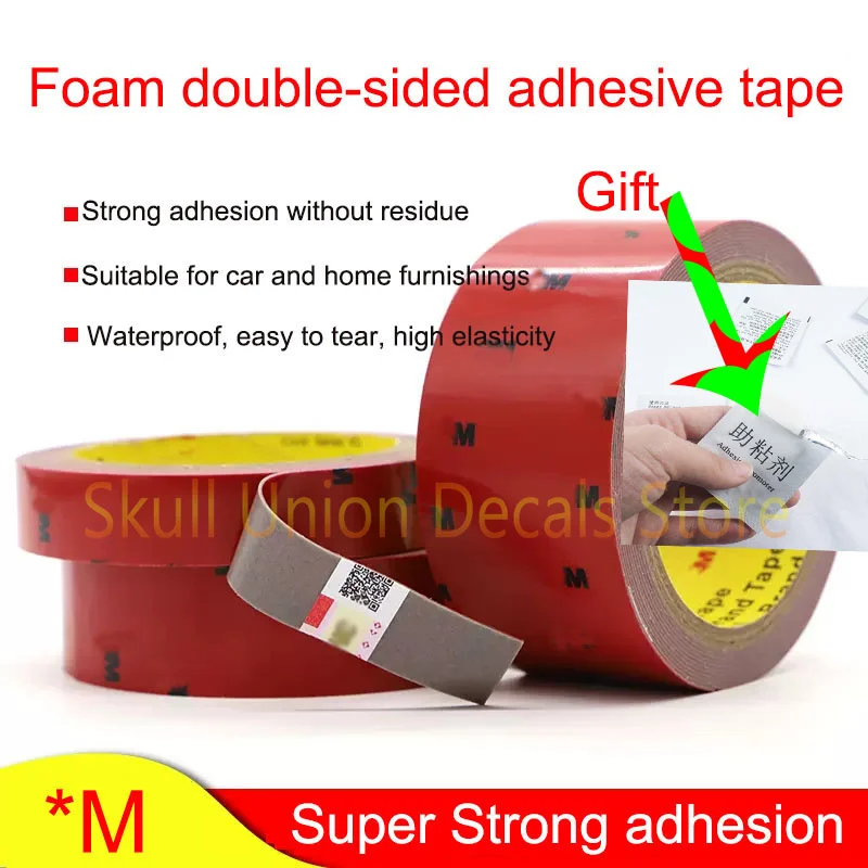 3M Length Heavy Duty Mounting Strong Double Sided Tape For Car decoration fixing Adhesive Acrylic Foam Tape Double sided tapes
3M Length Heavy Duty Mounting Strong Double Sided Tape For Car decoration fixing Adhesive Acrylic Foam Tape Double sided tapes
