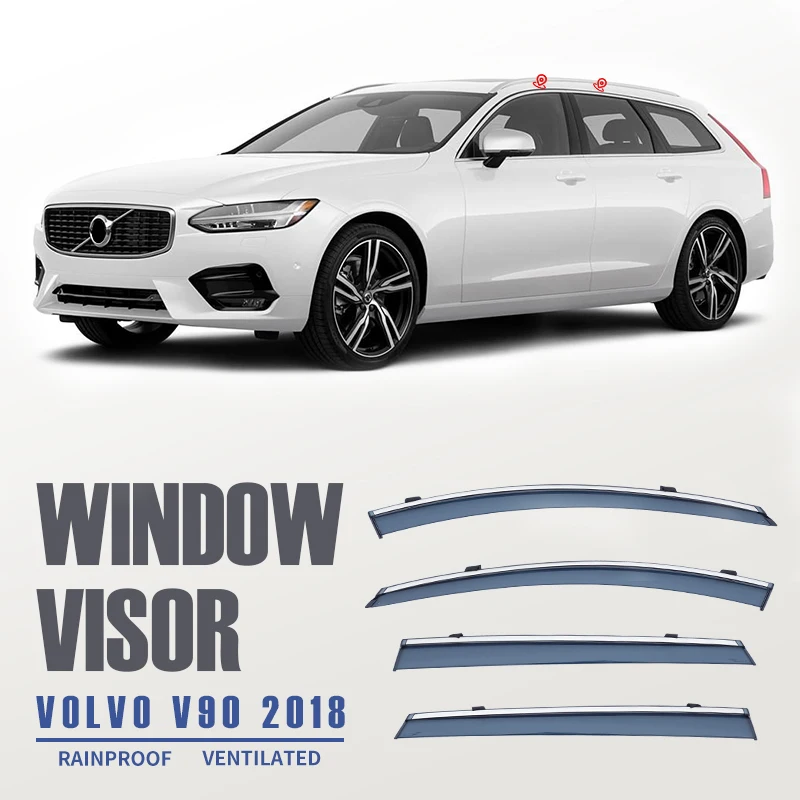 Window Visor For Volvo V90 2018 2019 2020 2021 Auto Door Visor Weathershields Window Protectors
Window Visor For Volvo V90 2018 2019 2020 2021 Auto Door Visor Weathershields Window Protectors