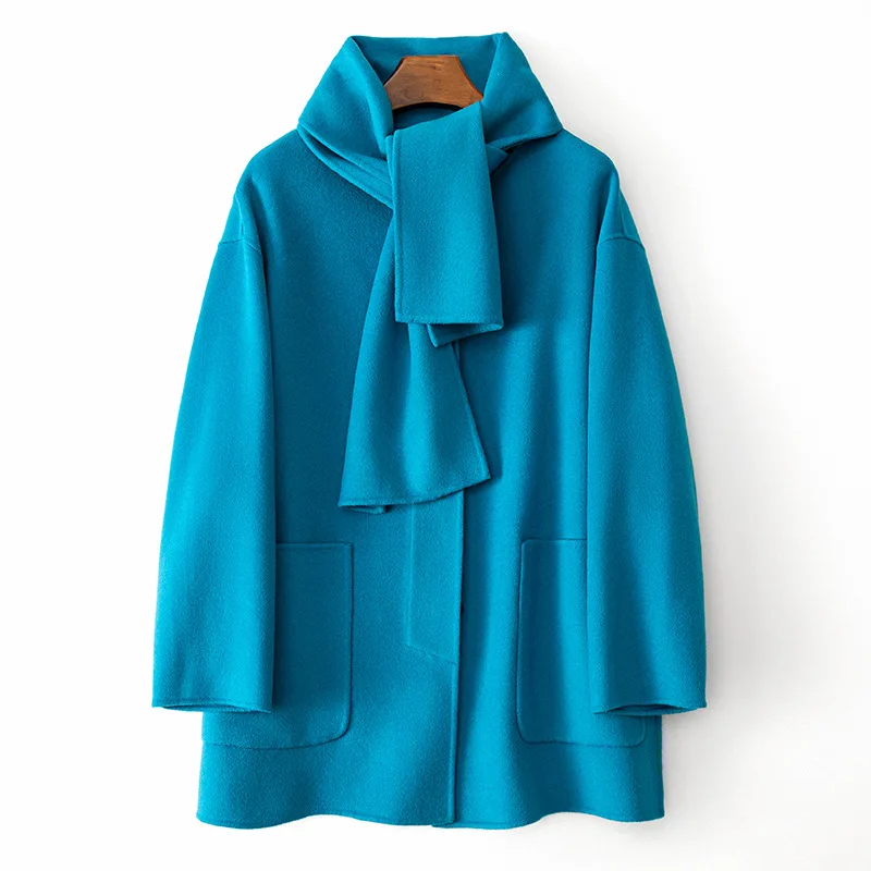 10 cashmere 90 beautiful slave wool 2023 spring new scarf collar double-sided cashmere coat
10 cashmere 90 beautiful slave wool 2023 spring new scarf collar double-sided cashmere coat