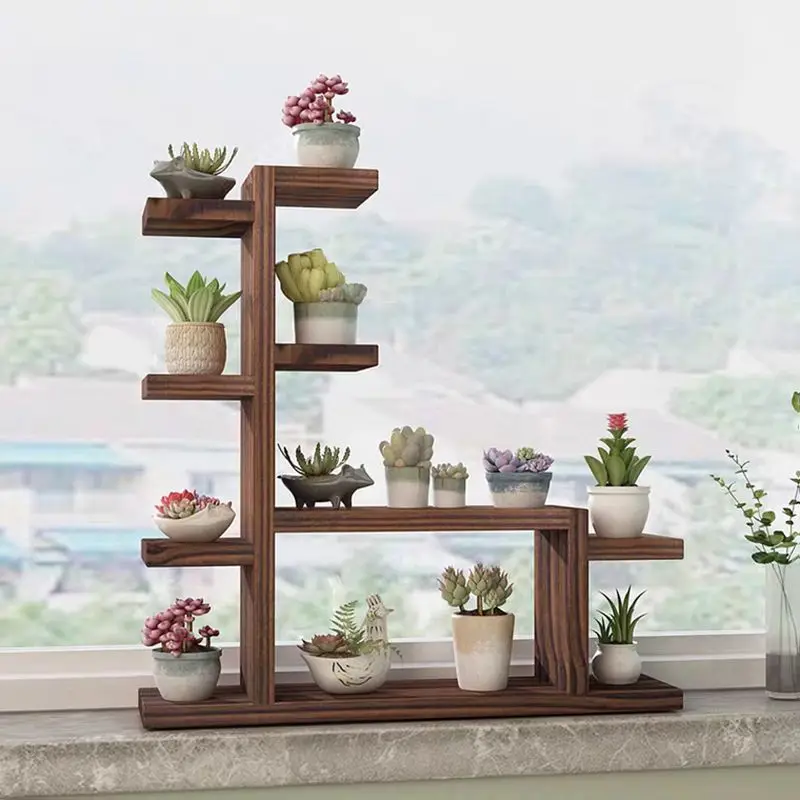 Wood Succulent Pots Indoor Balcony Flower Racks Home Furniture Floor Flower Pot Stand Simple Living Room Multi-Layer Plant Shelf
Wood Succulent Pots Indoor Balcony Flower Racks Home Furniture Floor Flower Pot Stand Simple Living Room Multi-Layer Plant Shelf