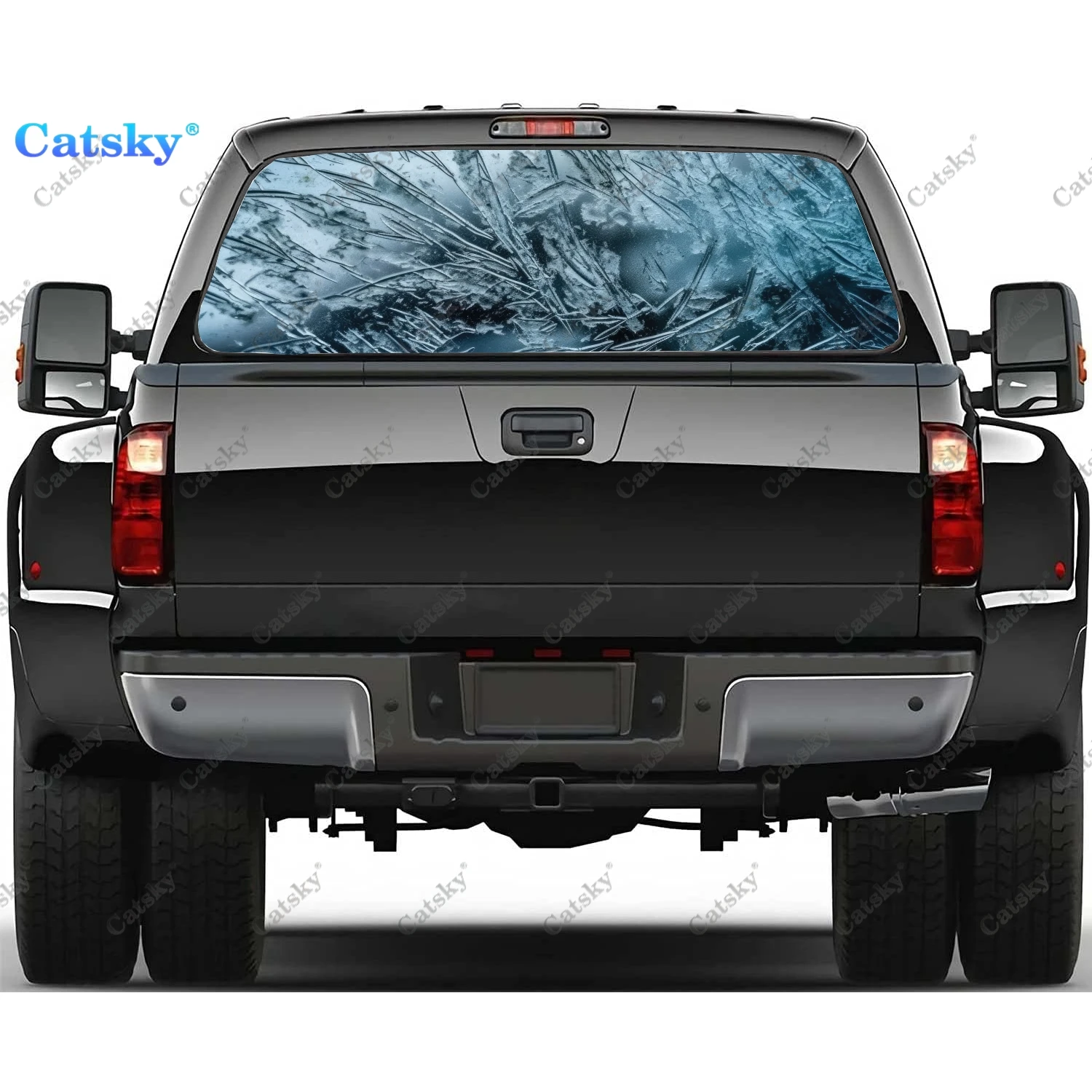 Abstract Ice Frozen Art Rear Window Decal Fit Pickup,Truck,Car Universal See Through Perforated Back Windows Vinyl Sticker
Abstract Ice Frozen Art Rear Window Decal Fit Pickup,Truck,Car Universal See Through Perforated Back Windows Vinyl Sticker