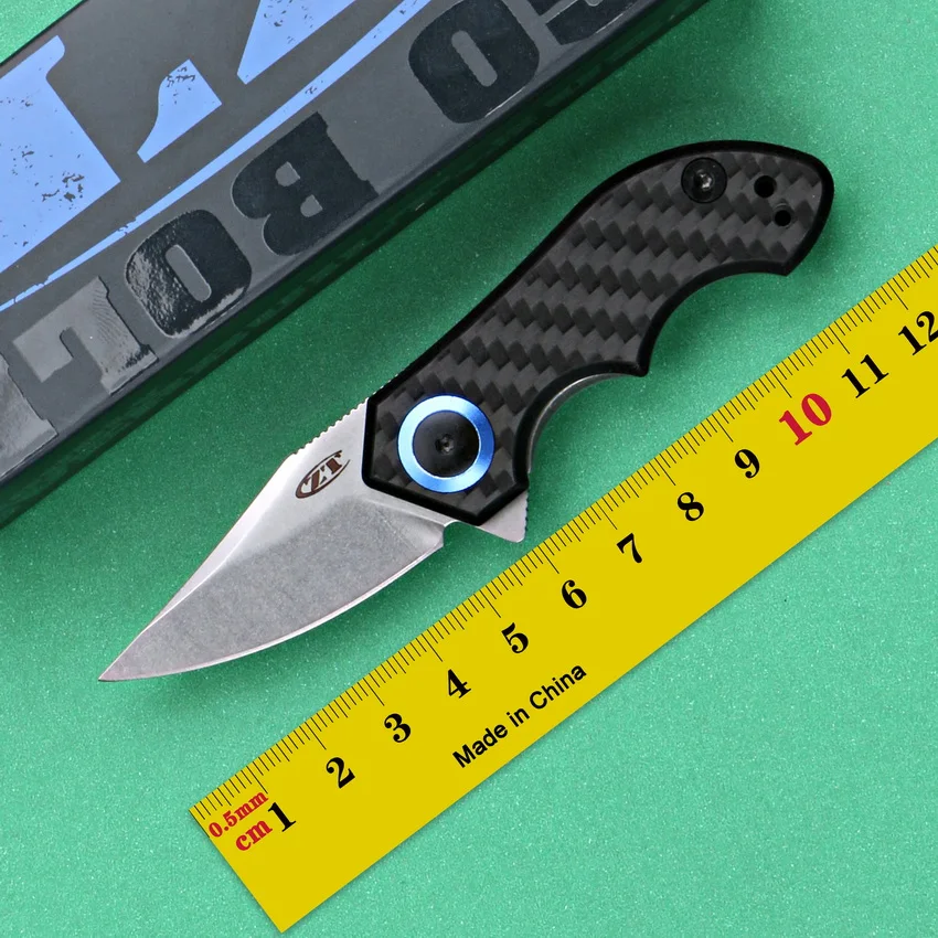 ZT 0022 Folding Pocket Knife CPM-20CV Steel Blade Carbon Fiber Handle Mini Portable Knife Tool Camping EDC Survival Fruit Knife
ZT 0022 Folding Pocket Knife CPM-20CV Steel Blade Carbon Fiber Handle Mini Portable Knife Tool Camping EDC Survival Fruit Knife