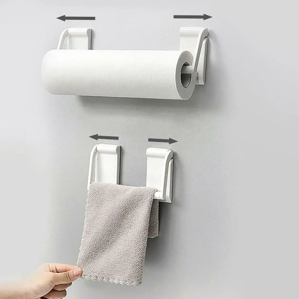 1Pcs Towel Paper Roll Holder Cling Film Rack Shelf Magnetic White Storage Rack Hook Design Kitchen Fridge Bathroom Storage Tool
1Pcs Towel Paper Roll Holder Cling Film Rack Shelf Magnetic White Storage Rack Hook Design Kitchen Fridge Bathroom Storage Tool