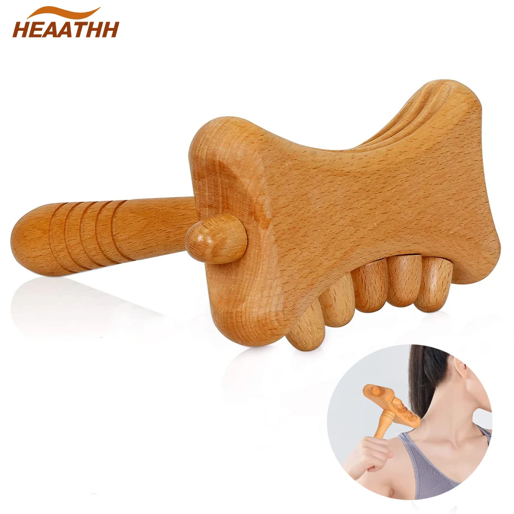 

Wood Therapy Massage Tools,Gua Sha Lymphatic Drainage Tool,Relief Muscle Soreness Anti Cellulite,Trigger Points Maderoterapia