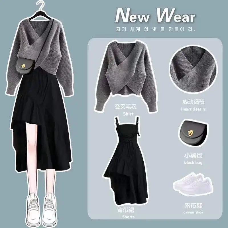 Элегантный вязаный женский Топ с длинным рукавом + Повседневный Женский офисный Трикотажный костюм
Элегантный вязаный женский Топ с длинным рукавом + Повседневный Женский офисный Трикотажный костюм