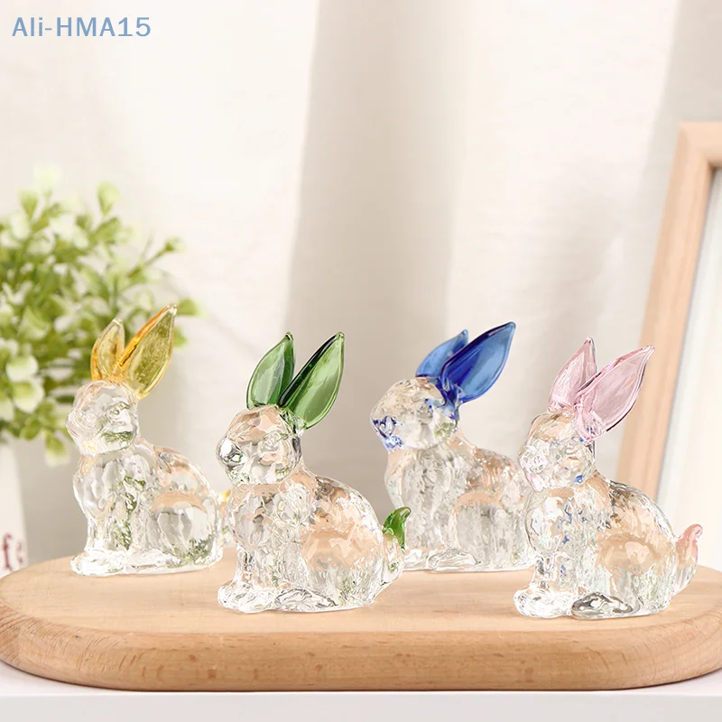 1Pc Rabbit Glass Animal Bunny Statue Crystal Figurines Sculpture Figure Ornament Handmade Ornaments Garden Miniature Decor
1Pc Rabbit Glass Animal Bunny Statue Crystal Figurines Sculpture Figure Ornament Handmade Ornaments Garden Miniature Decor
