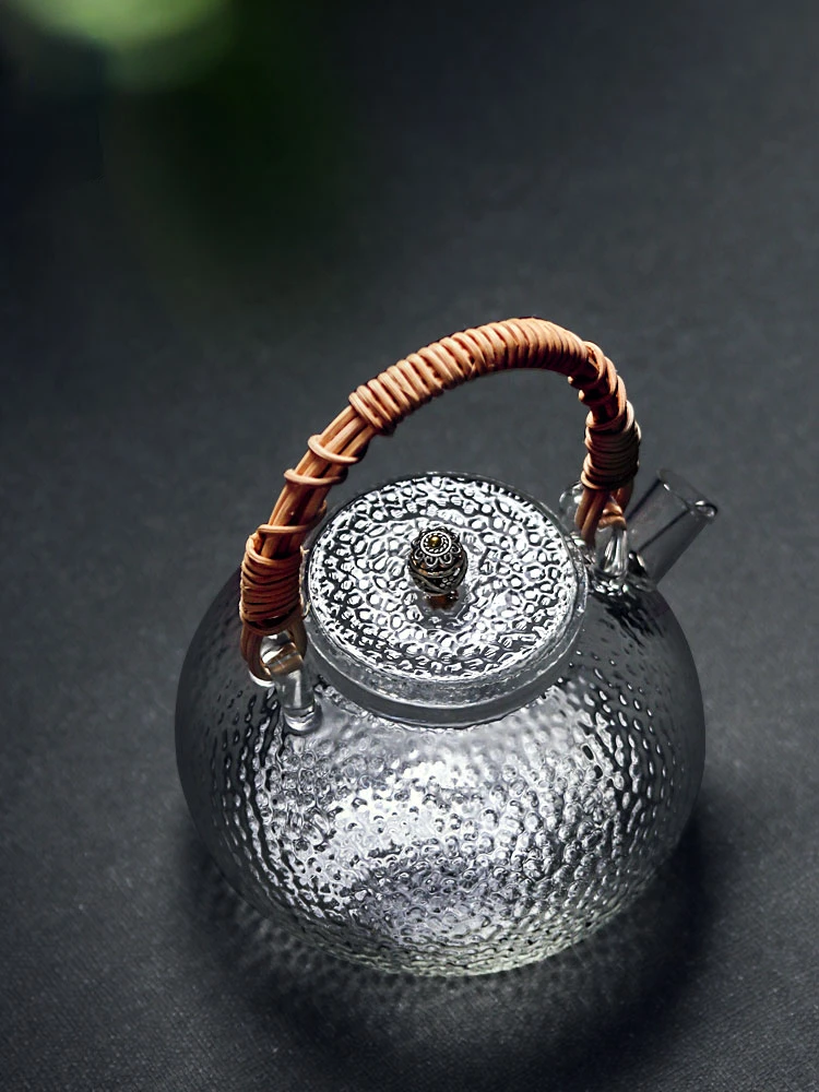 High Temperature Resistant Hammer Pattern Glass Pot Electric Pottery Stove Teapot Hand-woven Beam Pot Teapot Tea Set
High Temperature Resistant Hammer Pattern Glass Pot Electric Pottery Stove Teapot Hand-woven Beam Pot Teapot Tea Set