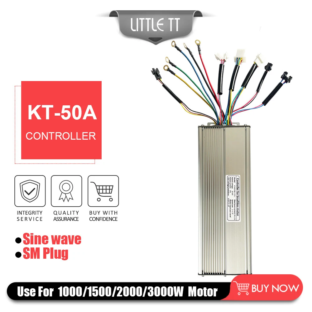 48VKT-50A MTB Sinewave Controller With Lightline For 3000W Brushless Motor Controller Electric Bicycle Accessories
48VKT-50A MTB Sinewave Controller With Lightline For 3000W Brushless Motor Controller Electric Bicycle Accessories