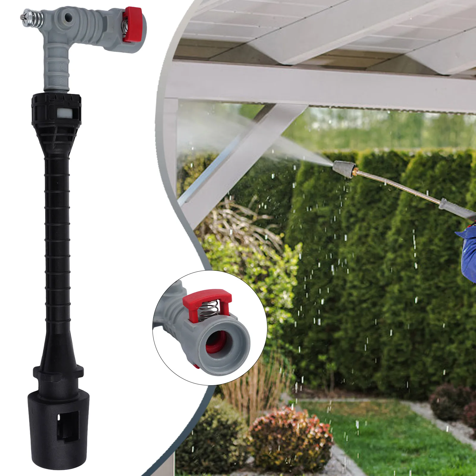 Outdoor Power Equipment Outdoor Living Washer Nozzle 1Pcs Pressure Plastic 7×24cm Black Gray Pressure Valve Kit
Outdoor Power Equipment Outdoor Living Washer Nozzle 1Pcs Pressure Plastic 7×24cm Black Gray Pressure Valve Kit