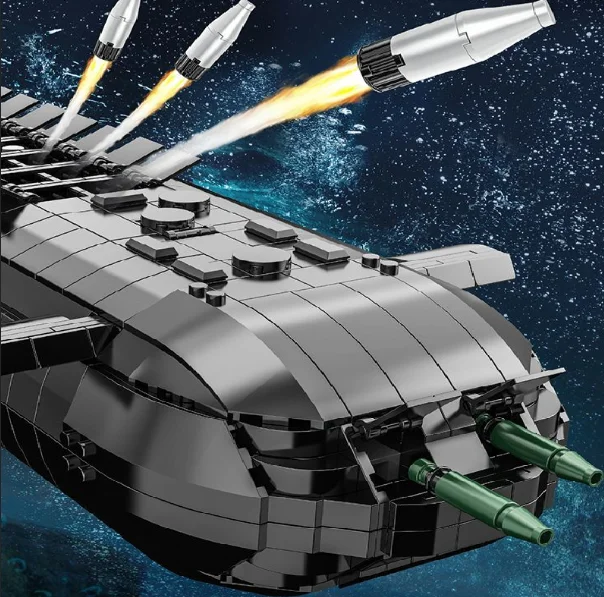 In stock Ideas Creative Military MOC Typhoon-class Shark Building Blocks Toys nuclear submarine WW2 Audlt 4474pcs In stock Ideas Creative Military MOC Typhoon-class Shark Building Blocks Toys nuclear submarine WW2 Audlt 4474pcs
