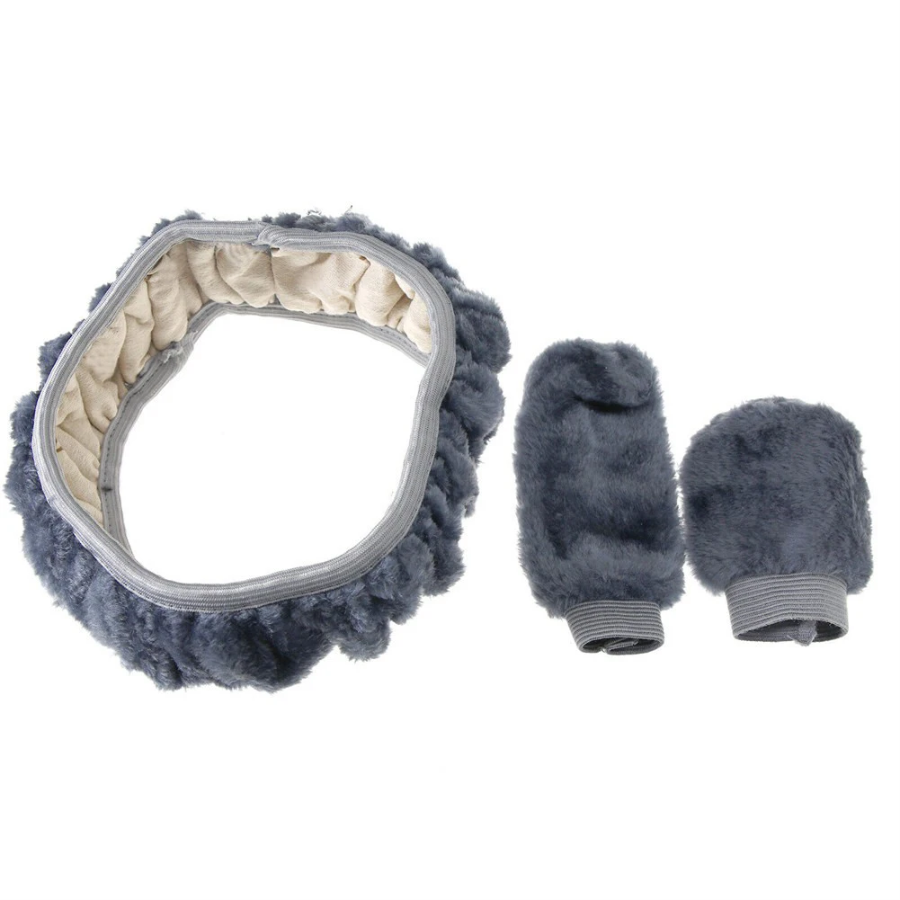 3pcs/set Steering Wheel Cover Auto Car Steering Wheel Fur Fluffy Thick Plush Cover Soft Winter Wool Durable New
3pcs/set Steering Wheel Cover Auto Car Steering Wheel Fur Fluffy Thick Plush Cover Soft Winter Wool Durable New