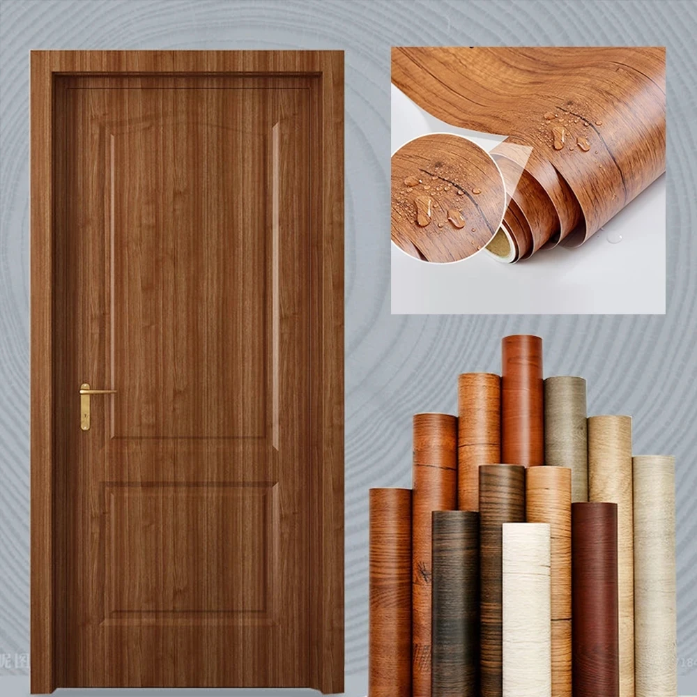 

Self-adhesive Wood Grain Stickers Waterproof And Oil Proof Cabinets, Wardrobes, Desktop Doors, Furniture Refurbishment Wallpaper