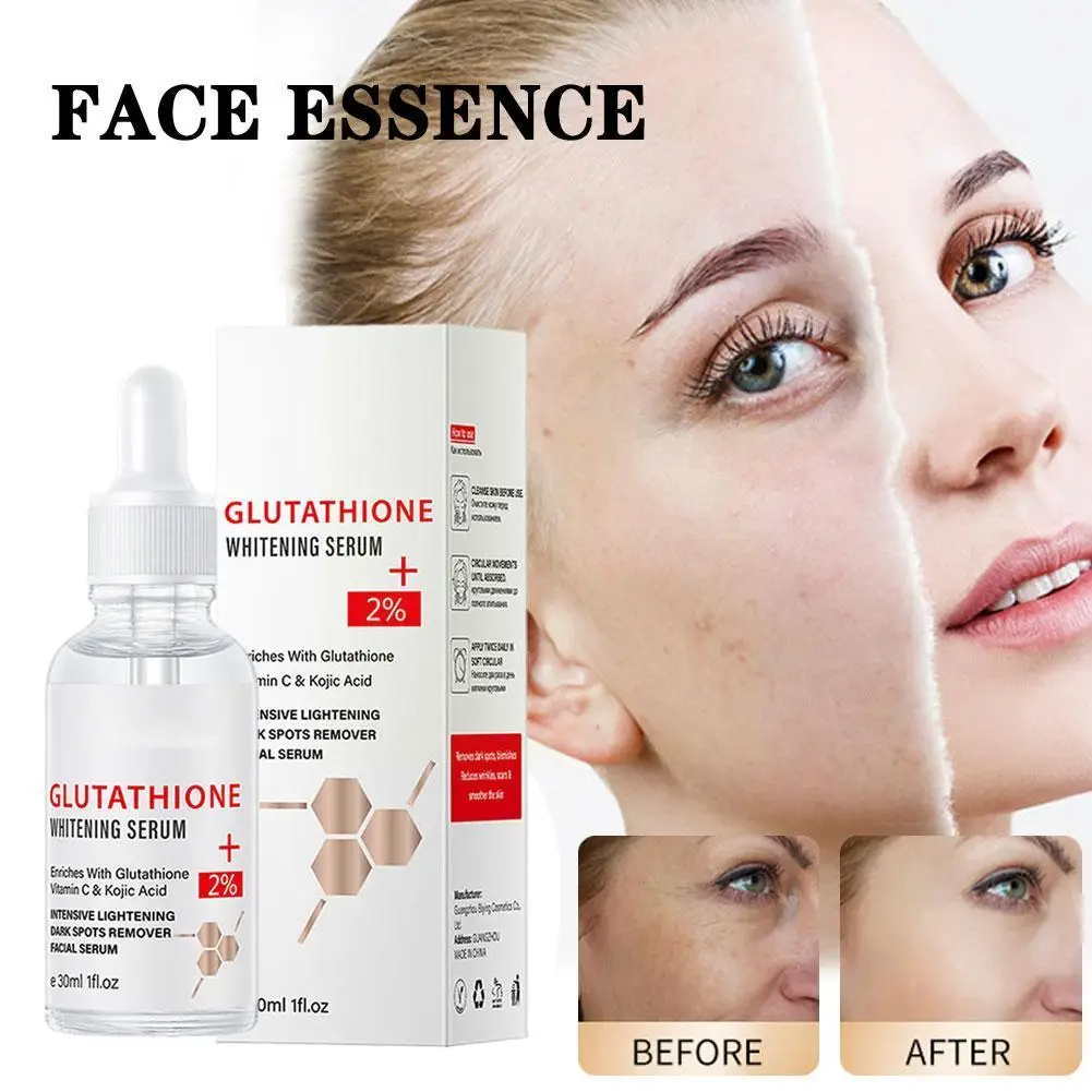 Glutathione Serum Remove Melasma Dark Spot Dilute C Vitamin Moisturizing Face Acid Kojic with Whitening Serum Essen D1W5
Glutathione Serum Remove Melasma Dark Spot Dilute C Vitamin Moisturizing Face Acid Kojic with Whitening Serum Essen D1W5