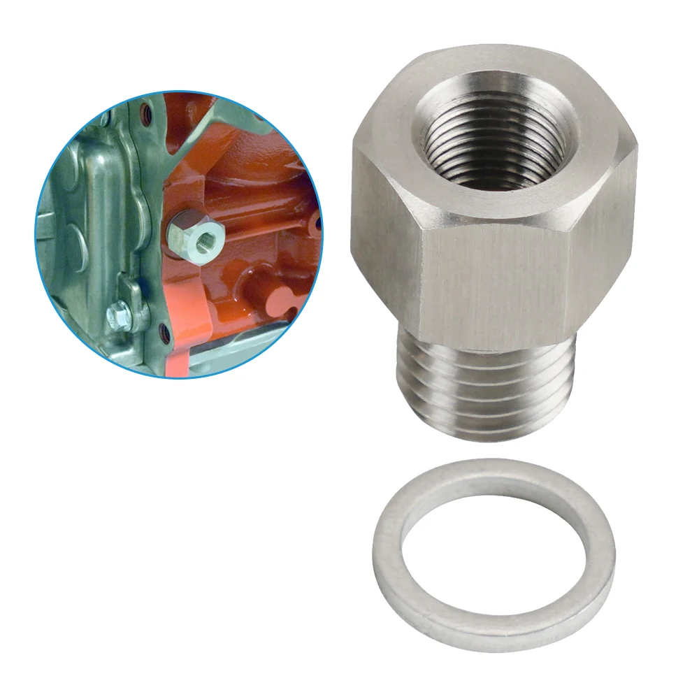 Stainless Steel M12X1.5 Oil Pressure Sensor Adapter with Gasket Fits to LS Series Engine
Stainless Steel M12X1.5 Oil Pressure Sensor Adapter with Gasket Fits to LS Series Engine