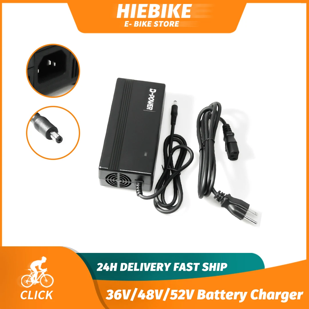 

36V 48V 52V 3A Lithium ion Battery Charger aaa 18650 21700 Ebike Charger with EU AU UK US Plug