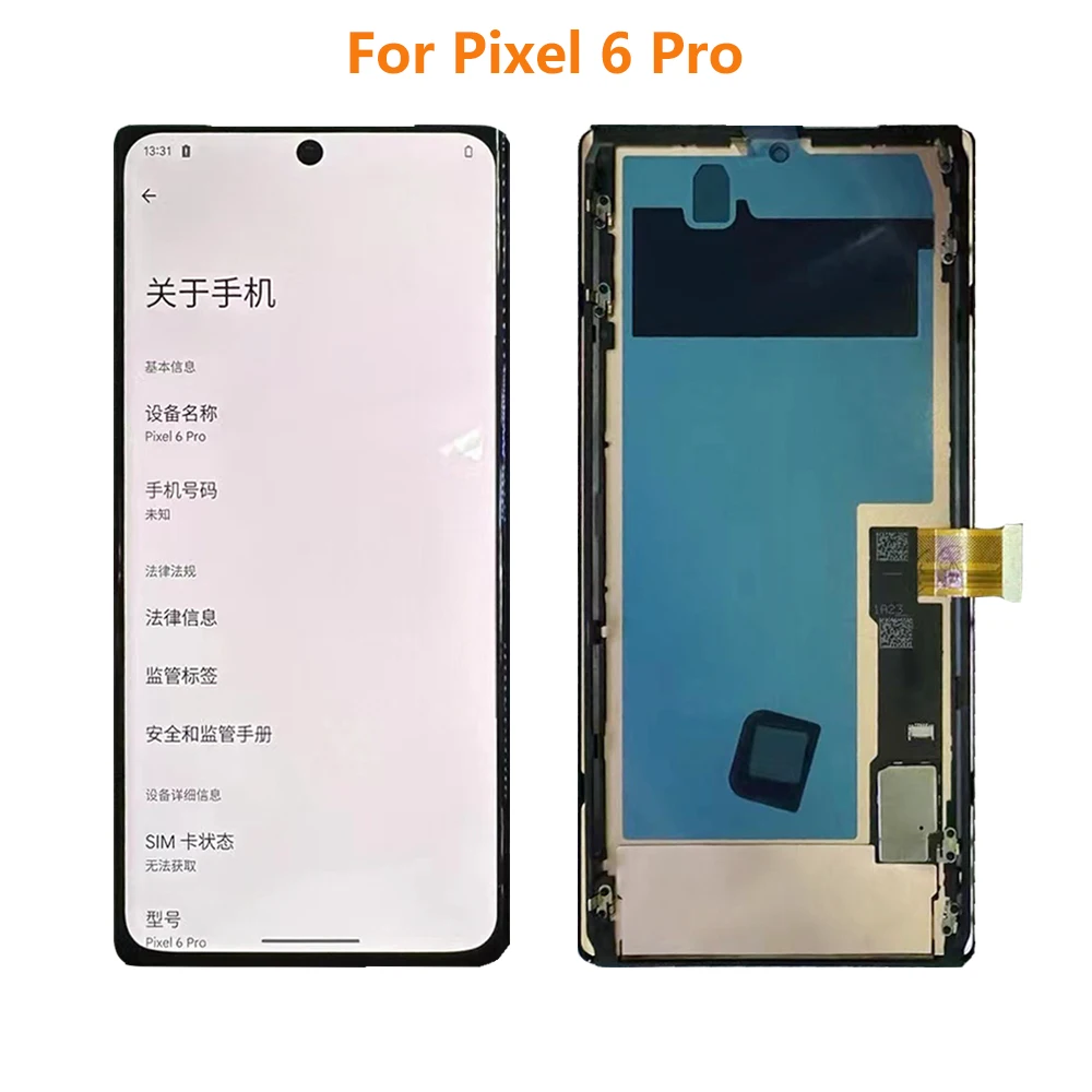 

OLED Display For Google Pixel 6 Pro LCD Display Touch Screen Digitizer Assembly With Frame Replacement Parts