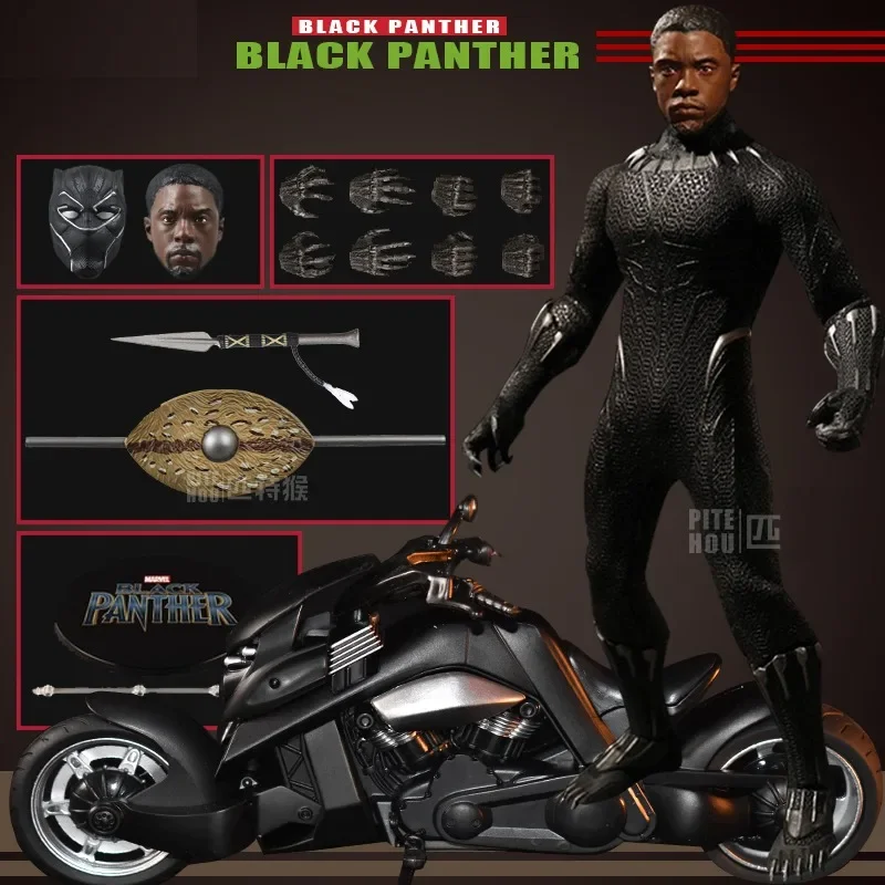 

Marvel Avengers Black Panther One:12 Joint Action Figure Figure Model Trendy Collectible Statue Ornament Toy Boy Holiday Gift