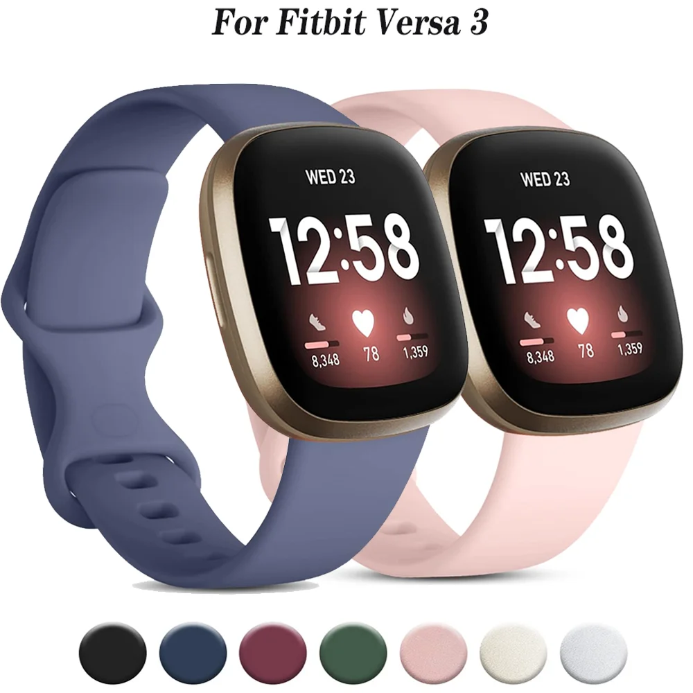 

Silicone strap For Fitbit Versa 3 Watch Band Soft smartwatch Correa sport Bracelet For Fitbit Sense Versa3 Watchband Accessories