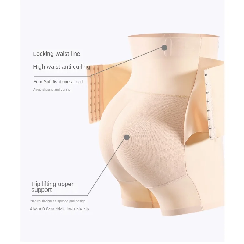 

Women's fake buttocks high waist small abdominal shaping panties strong postpartum waistband gods