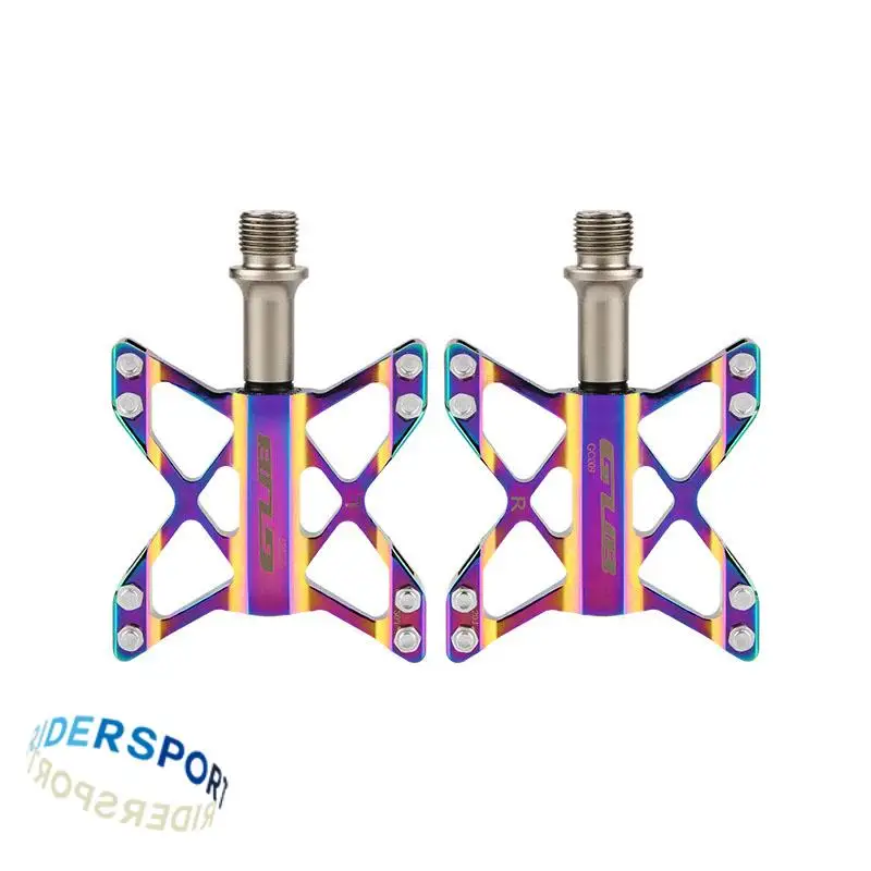 GUB GC-009 Tri-bearing Aluminium Alloy Electroplated Dazzling Colourful Non-slip Road Bicycle Pedals Folding Bicycle Pedals
GUB GC-009 Tri-bearing Aluminium Alloy Electroplated Dazzling Colourful Non-slip Road Bicycle Pedals Folding Bicycle Pedals