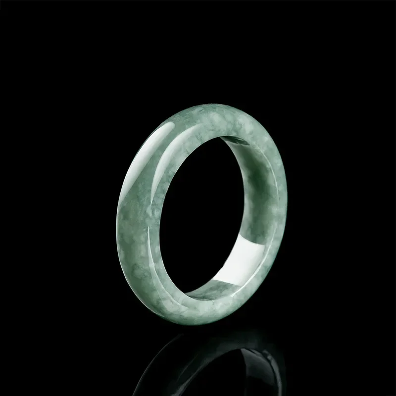 

Burmese Jade Rings for Women Jewelry Stone Carved Emerald Gifts Jadeite Green Amulets Gemstones Accessories Natural Gemstone