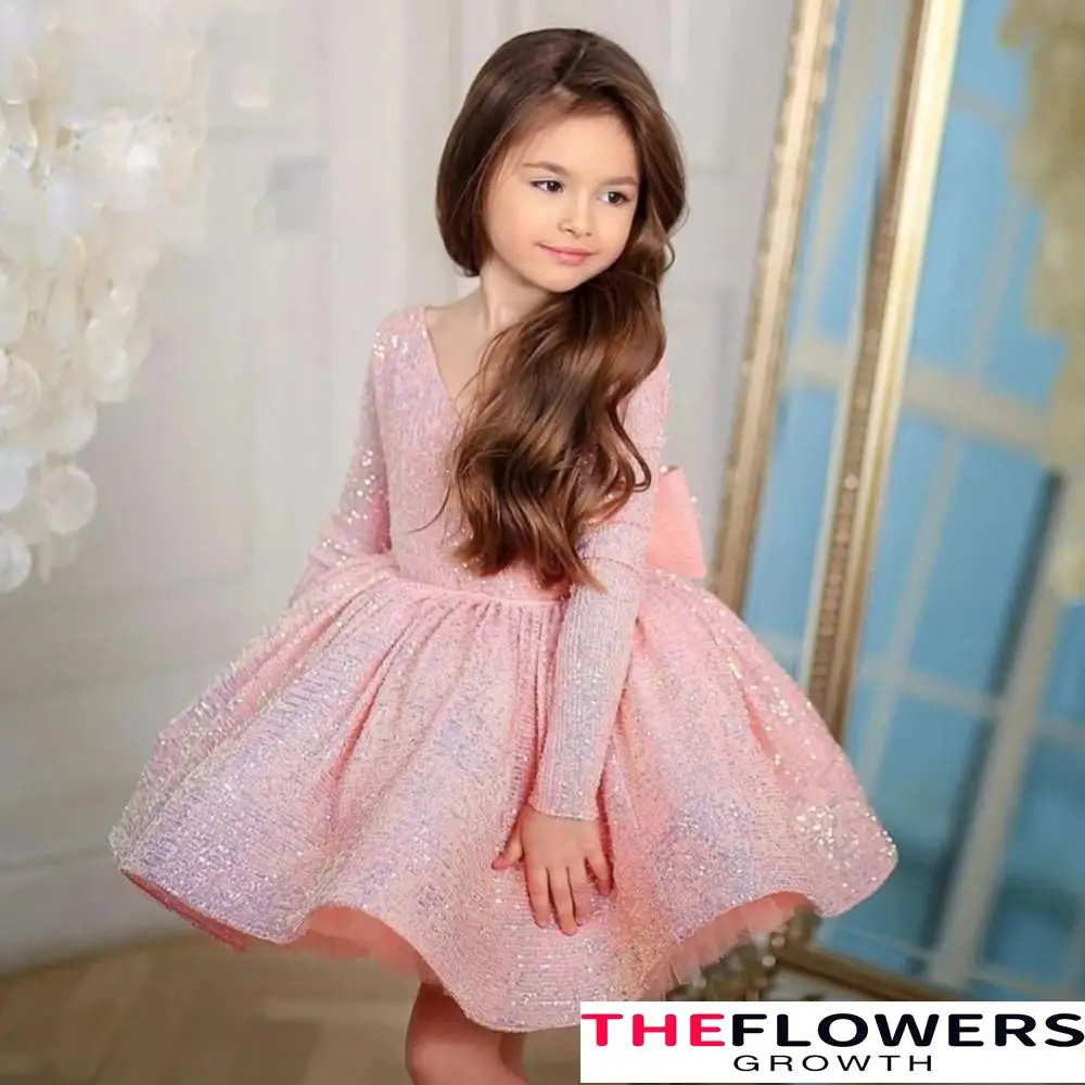 2024 NEW Luxurious Birthday Ball Dress For Girls Pink Princess Sequined Evening Dresses For Teenage Girls Party For Wedding Kids
2024 NEW Luxurious Birthday Ball Dress For Girls Pink Princess Sequined Evening Dresses For Teenage Girls Party For Wedding Kids