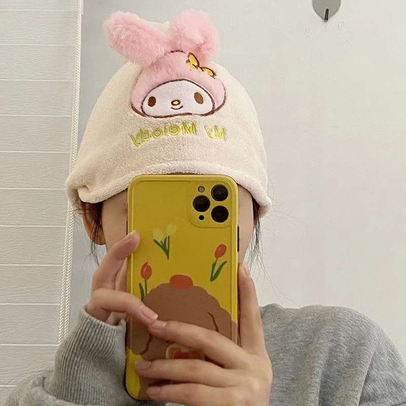 Kawaii Sanrio Anime Bathing Cap Cute My Melody Cinnamoroll Quick Drying Water Uptake Coral Velvet Dry Hair Cap Gifts for Girls
Kawaii Sanrio Anime Bathing Cap Cute My Melody Cinnamoroll Quick Drying Water Uptake Coral Velvet Dry Hair Cap Gifts for Girls