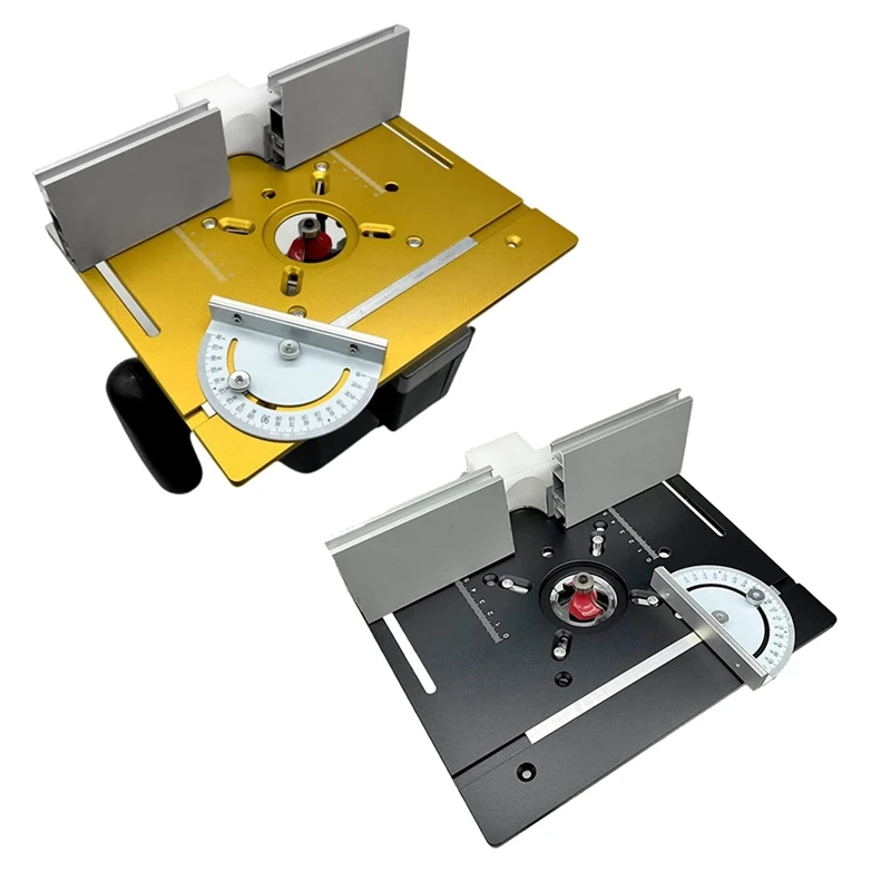 

Router Table Insert Plate Aluminum Alloy Wood Milling Flip Board Trimming Machine Engraving Auxiliary Tool