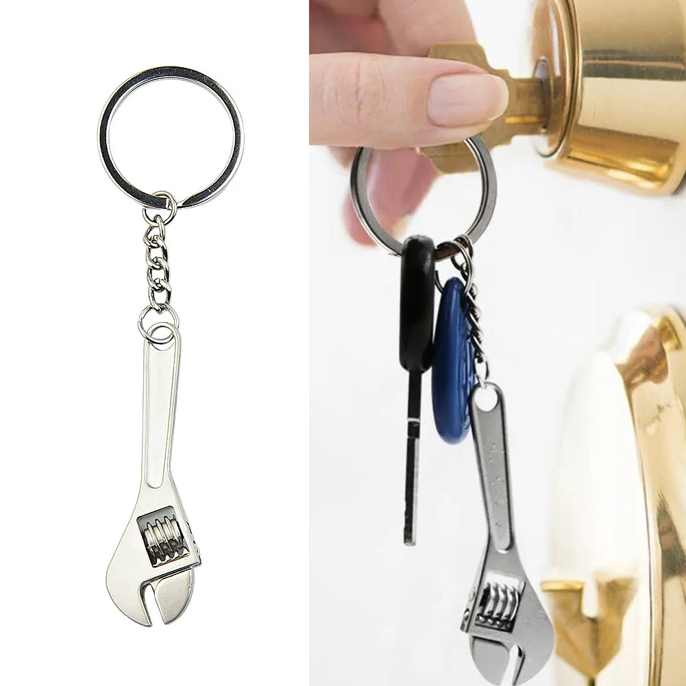 1PCS Automotive Metal Wrench Style Keychain Creative Fashionable Compact Silver KeyRing Suitable For House&Car Key 17cm
1PCS Automotive Metal Wrench Style Keychain Creative Fashionable Compact Silver KeyRing Suitable For House&Car Key 17cm