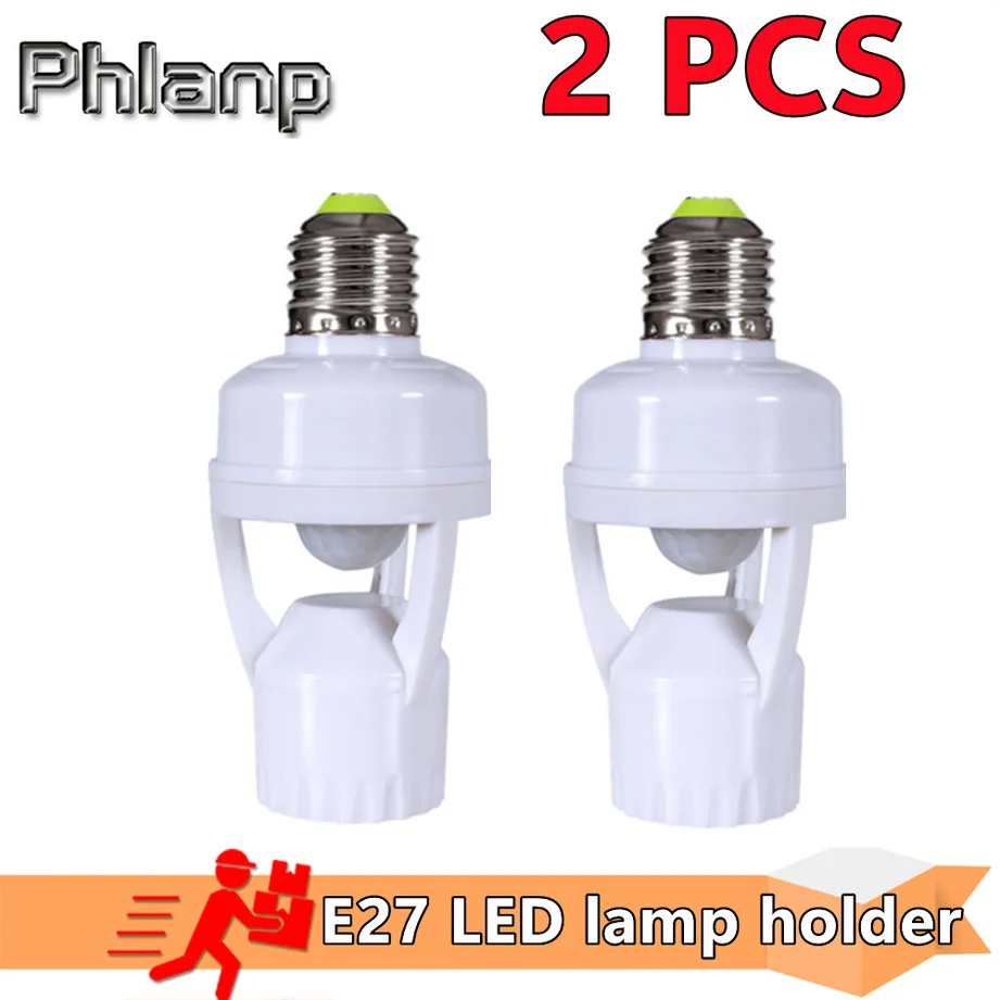2pcs Smart Light Bulb Switch110V-240V PIR Induction Infrared Motion Sensor E27 LED lamp Base Holder Socket Adapter Converter
2pcs Smart Light Bulb Switch110V-240V PIR Induction Infrared Motion Sensor E27 LED lamp Base Holder Socket Adapter Converter