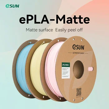ESUN 3D 프린터 필라멘트, PLA 매트, 3D 프린터용 스풀, 3D 인쇄 재료, 1.75mm, 1kg (2.2 LBS) PLA Matte 3D Printer Filament Matte PLA 3D Filament