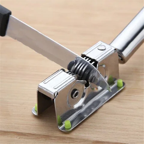 

Sharpens Kitchen Chef Knives Easy And Safe with Knife Sharpener Sharpening Tool Household Knife Sharpeners Kitchen Tool