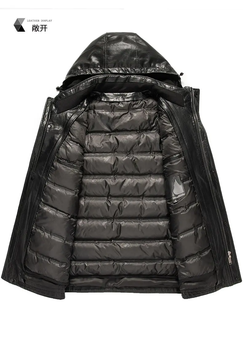 Men's Genuine Leather Jacket Hooded Down Jacket Coat Man Sheepskin Coat Windbreaker Male Winter Puffer Jacket Men Duck Down Coat 11 Mallzona S1ca6cf4ac0b640848e4e7c0e6df21873D Men's Genuine Leather Jacket Hooded Down Jacket Coat Man Sheepskin Coat Windbreaker Male Winter Puffer Jacket Men Duck Down Coat Mallzona