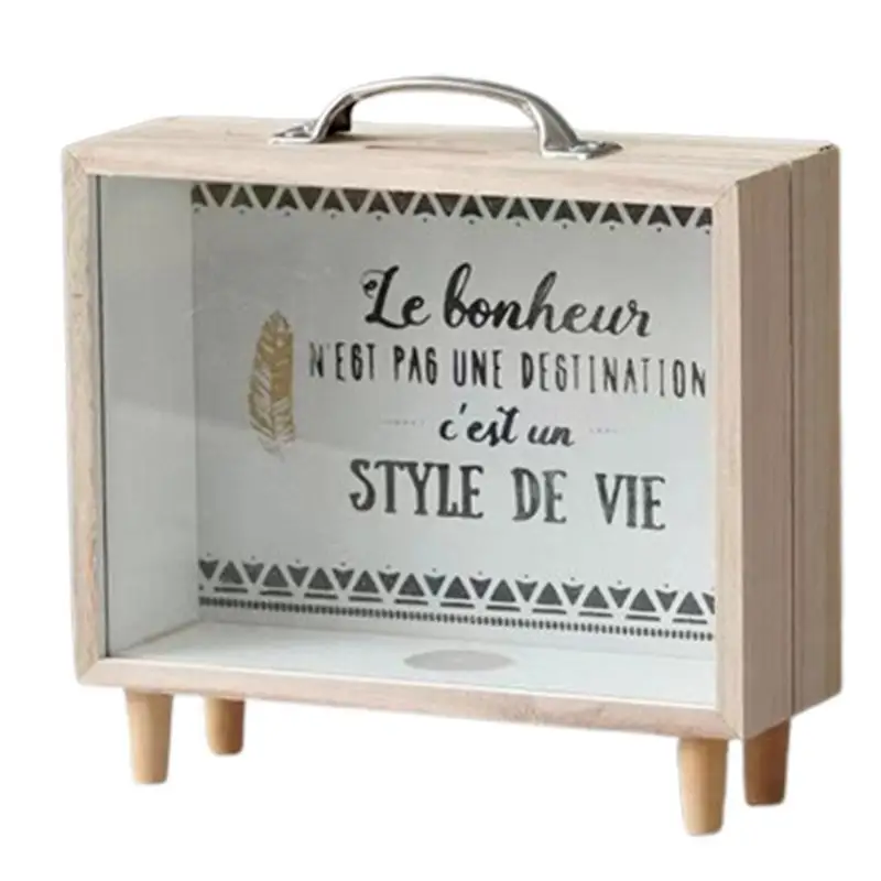 Wooden Coin Bank Creative Money Saving Box with Clear Screen Goals Keepsakes Saving Bank for Christmas Centerpieces home decor
Wooden Coin Bank Creative Money Saving Box with Clear Screen Goals Keepsakes Saving Bank for Christmas Centerpieces home decor