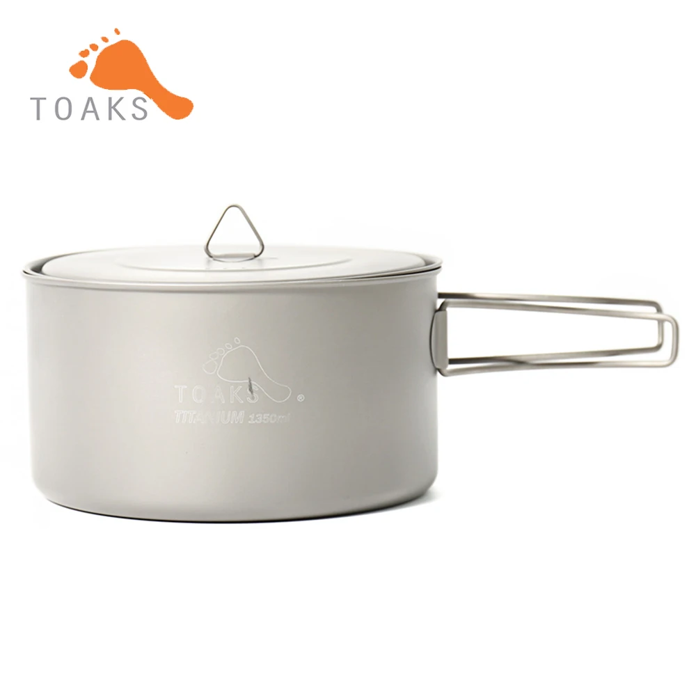 TOAKS Titanium POT-1350 Outdoor Camping Equipment Entertainment Ultralight Hiking Picnic Cooking Pot Bowl Foldable 1350ml 148g
TOAKS Titanium POT-1350 Outdoor Camping Equipment Entertainment Ultralight Hiking Picnic Cooking Pot Bowl Foldable 1350ml 148g