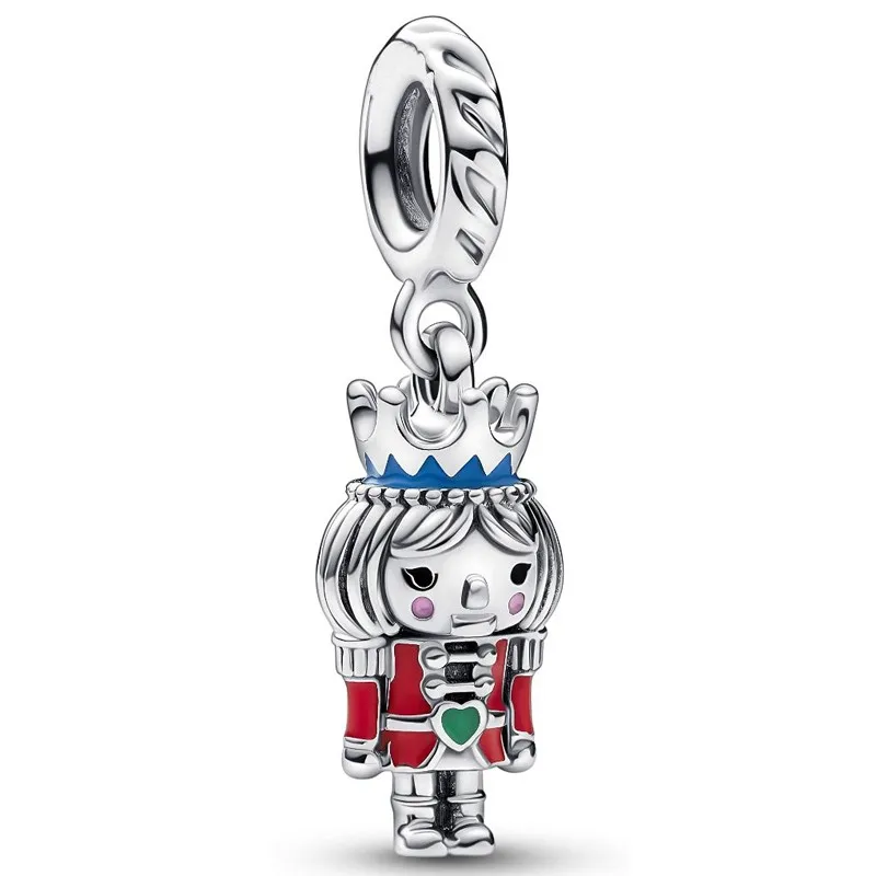 

Authentic 925 Sterling Silver Moments Festive Nutcracker 2022 Dangle Bead Charm Fit Women Pandora Bracelet & Necklace Jewelry