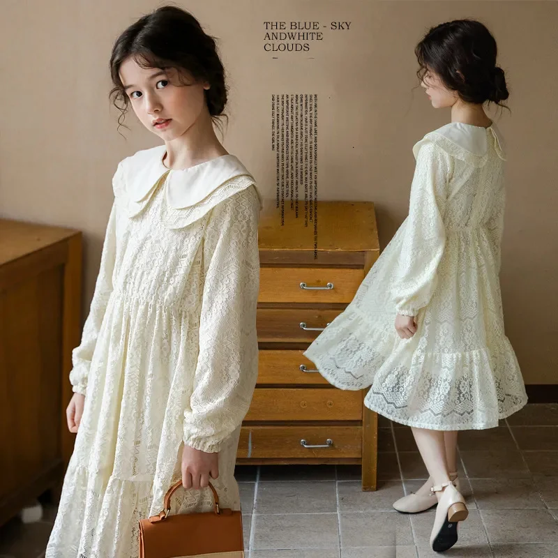 2023 Girls Dress Embroidery Princess Party Autumn Spring Children Clothes Elegant Lace Vestidos for 4-14 Yrs Flower Kids Dresses 
2023 Girls Dress Embroidery Princess Party Autumn Spring Children Clothes Elegant Lace Vestidos for 4-14 Yrs Flower Kids Dresses