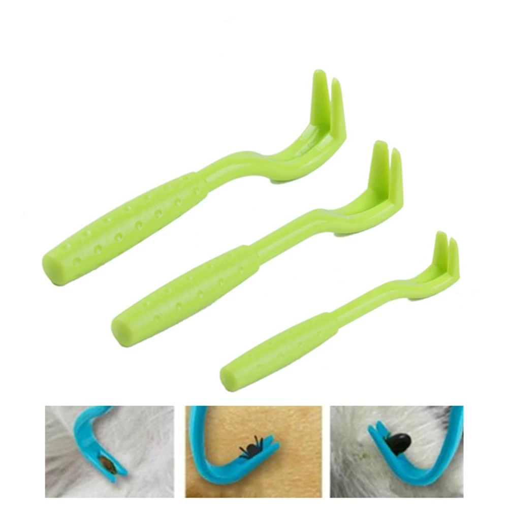 

3PCS Flea Tick Remover Hook Cat Dog Grooming Pest Removal Supplies Insect Clips Kittens Lice Removal Pet Cleaning Tools