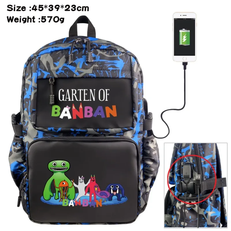 Banban Garden Game Peripheral Backpack USB Charging Print Casual Camouflage Waterproof Computer Bag Travel Bag
Banban Garden Game Peripheral Backpack USB Charging Print Casual Camouflage Waterproof Computer Bag Travel Bag