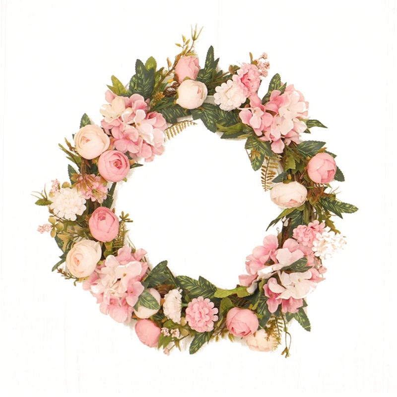 Artificial Camellia Hydrangea Wreath Spring Wreath For Front Door Farmhouse Wall Window Wedding Party Garden Home Decor
Artificial Camellia Hydrangea Wreath Spring Wreath For Front Door Farmhouse Wall Window Wedding Party Garden Home Decor