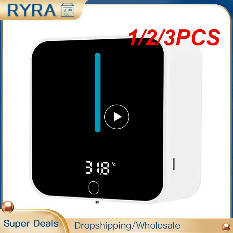 1/2/3PCS Wall Mount Automatic Foam Soap Dispensers 400ml LED Temperature Display Electric Touchless Bathroom Smart Washing Hand
1/2/3PCS Wall Mount Automatic Foam Soap Dispensers 400ml LED Temperature Display Electric Touchless Bathroom Smart Washing Hand