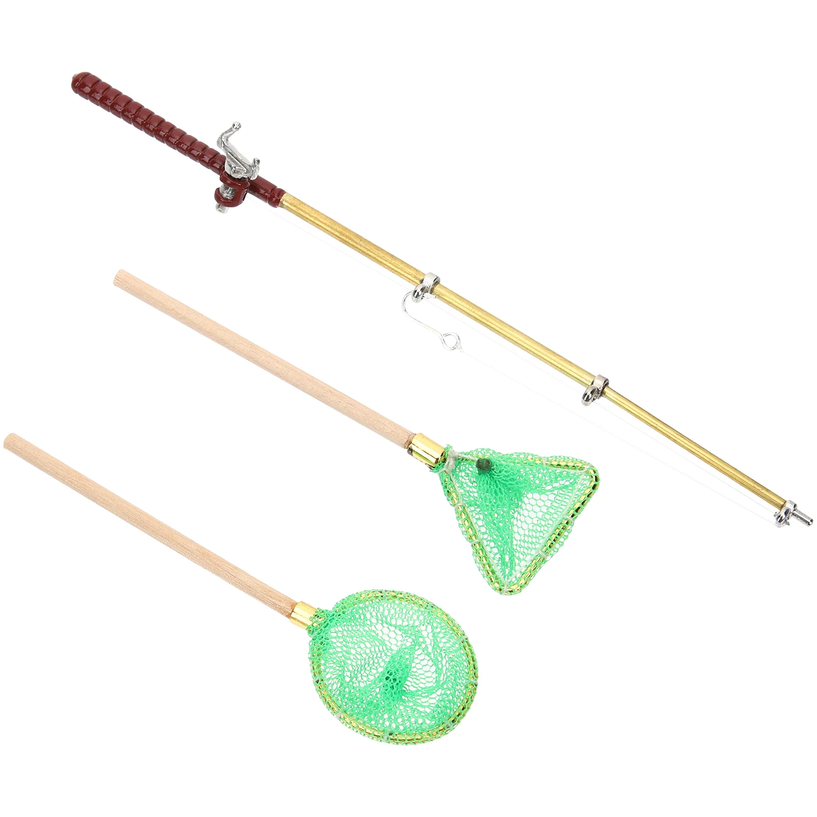 1 Set of Fishing Pole Model Ornamental Mini Fishing Net Desktop Fishing Pole Minihouse
1 Set of Fishing Pole Model Ornamental Mini Fishing Net Desktop Fishing Pole Minihouse