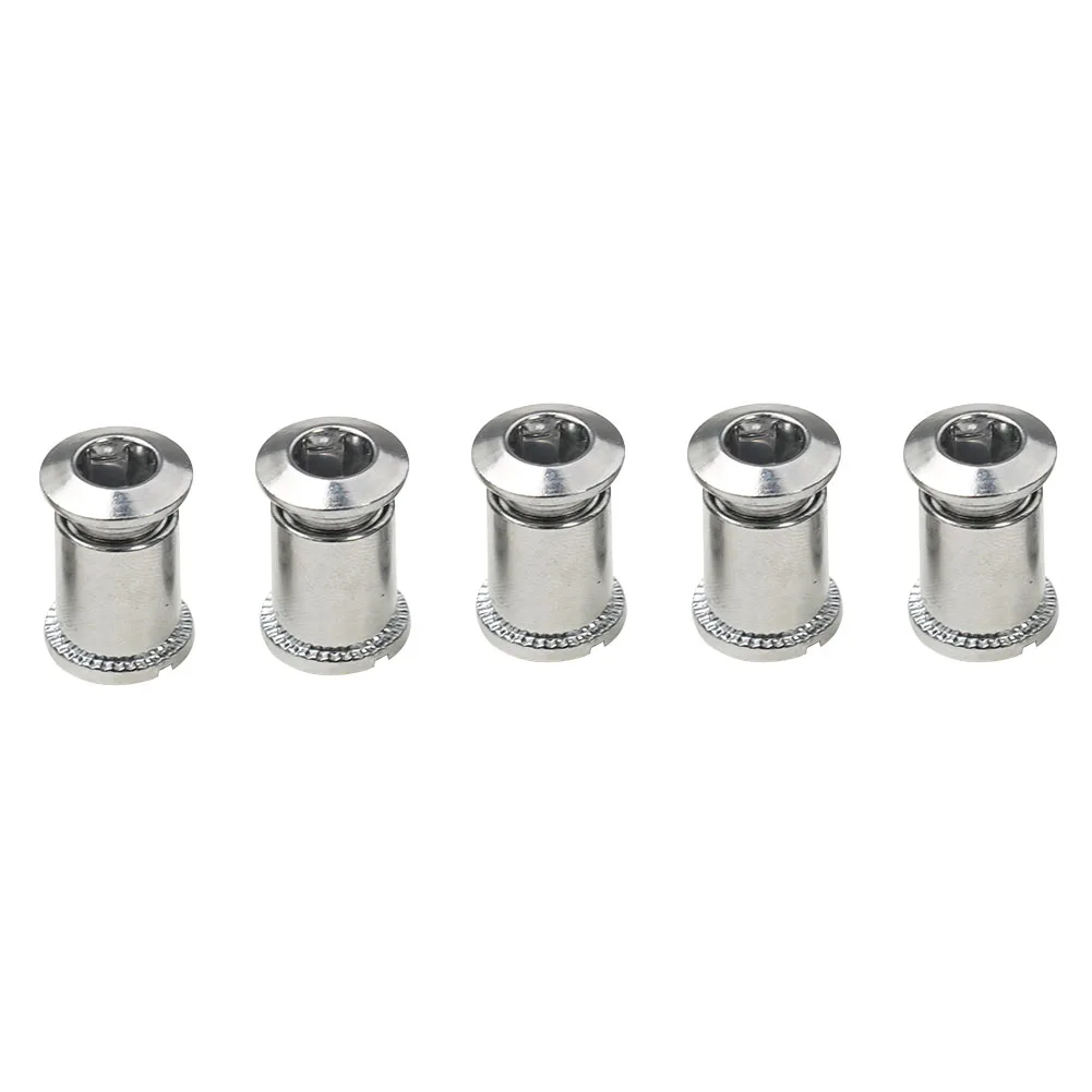 Silver Chainring Screws Single Stainless Steel Triple Bolts 5Pcs Double Mountain Bike New Nice Portable Pratical
Silver Chainring Screws Single Stainless Steel Triple Bolts 5Pcs Double Mountain Bike New Nice Portable Pratical