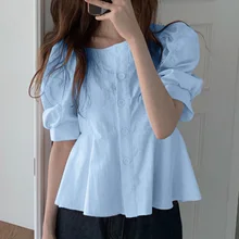 VONDA 2022 Spring Femme Button Up Blouse Tunic Women Vintage Solid Chemise Oversize Office Casual Loose Party A-Line Blusas Tops
VONDA 2022 Spring Femme Button Up Blouse Tunic Women Vintage Solid Chemise Oversize Office Casual Loose Party A-Line Blusas Tops