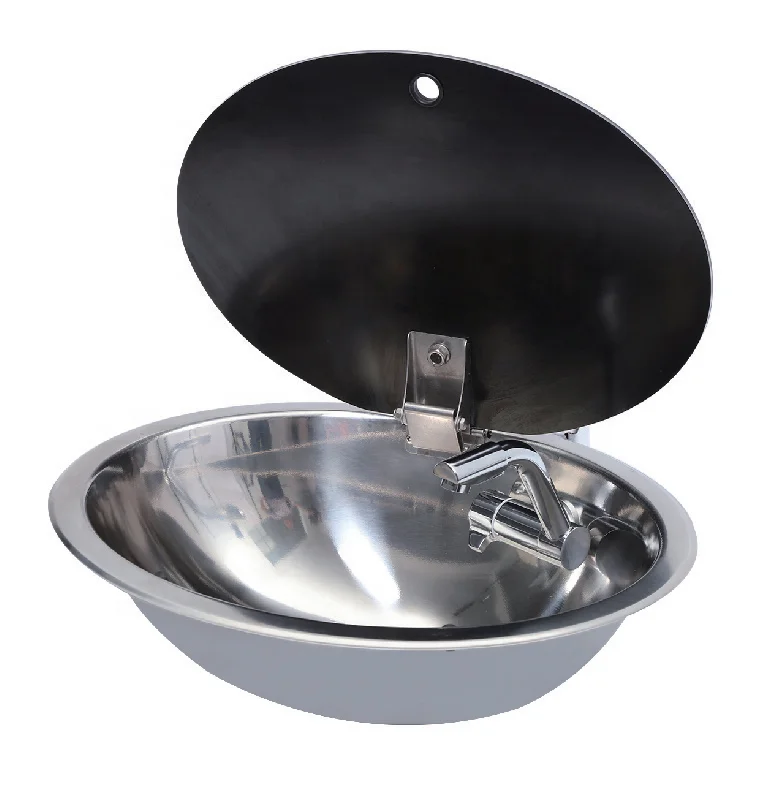RV sink with faucet small kitchen washbasin round vegetable sink stainless steel single-slot basin modification 455*350*150mm
RV sink with faucet small kitchen washbasin round vegetable sink stainless steel single-slot basin modification 455*350*150mm