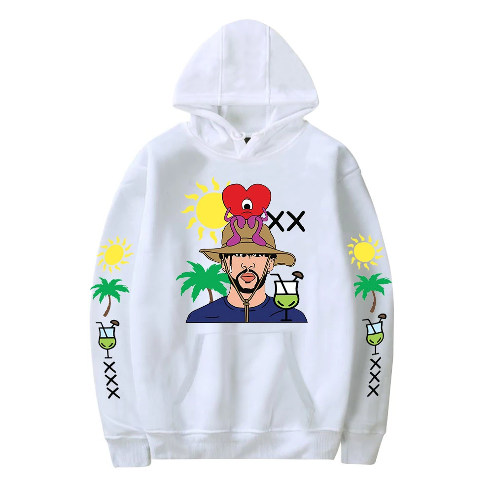 New Fashion Bad Bunny Hoodies Men Women Unisex Sweatshirts Hot Print Singer Hooded Autumn Boys Girls Streetwear White Pullovers
New Fashion Bad Bunny Hoodies Men Women Unisex Sweatshirts Hot Print Singer Hooded Autumn Boys Girls Streetwear White Pullovers