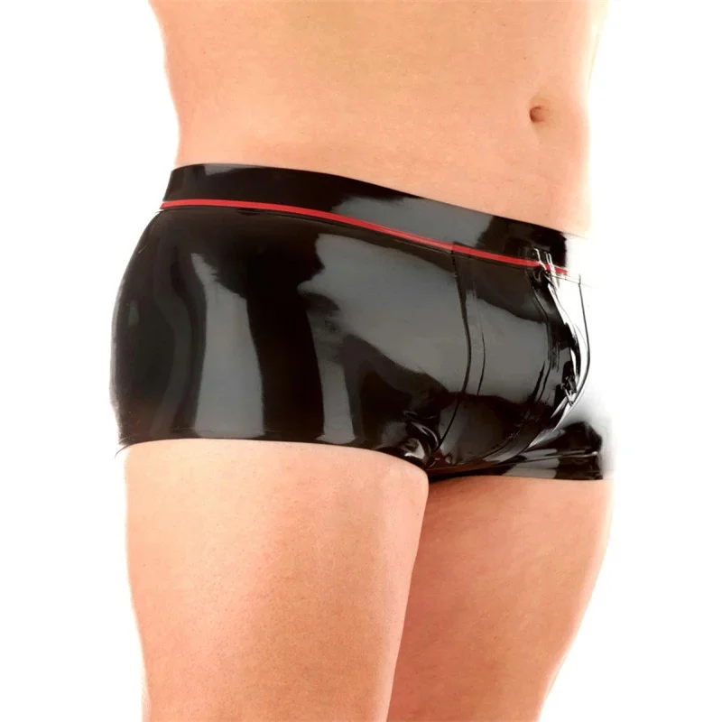 Latex Panties Sexy Men Underwear with Crotch Zipper Rubber Underpants Fetish Short Pants Black with Red Handmade Boxer
Latex Panties Sexy Men Underwear with Crotch Zipper Rubber Underpants Fetish Short Pants Black with Red Handmade Boxer