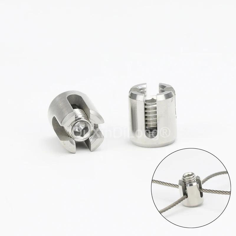 200PCS M3/M4/M5/M6 316 Stainless Steel 90 Degree Angles Cross Clip Rope Clamp Wire Rope Clips Trellis Systems Green Wall FG930
200PCS M3/M4/M5/M6 316 Stainless Steel 90 Degree Angles Cross Clip Rope Clamp Wire Rope Clips Trellis Systems Green Wall FG930